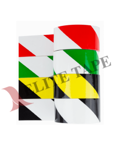 Elite 618L is a soft SPVC Vinyl laminated with an extra thick layer of film protection and coated with an aggressive rubber adhesive. This product is conformable and easy to handle with a shiny surface. Elite #618L resists solvents, greases, oils and moisture. The extra laminated layer of protective film resists scuffs and wear and tear. Elite #618L will last longer than other competitive products due to the laminated coating. 618L Striped Safety Warning Tape is an alternative to: ATP SST-618, ATP SST-718L,